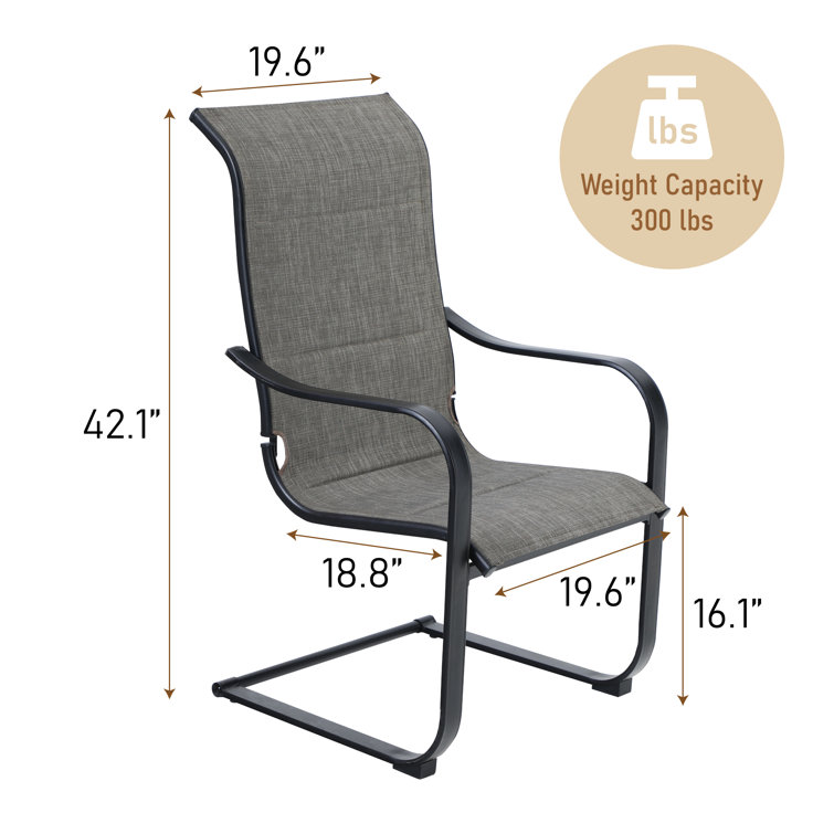 Round best sale spring chair